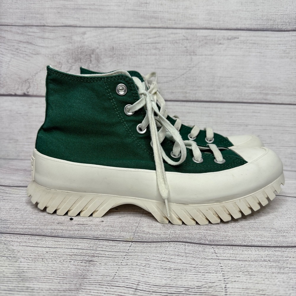Converse Chuck‎ Taylor All Star Lugged 2.0 High Top Green White Platform Shoes